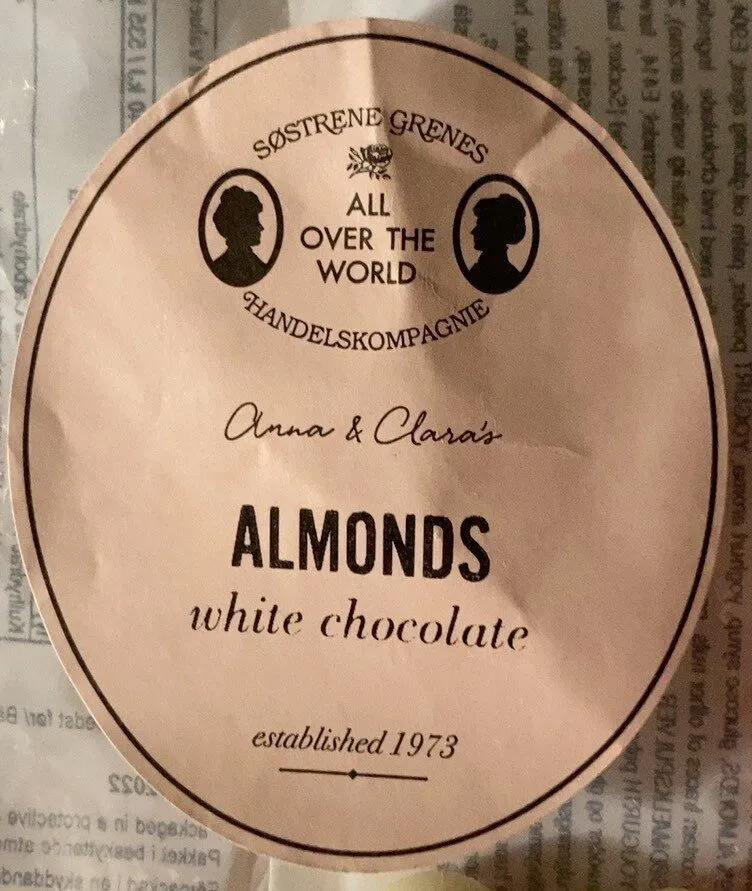 Almonds white chocolate