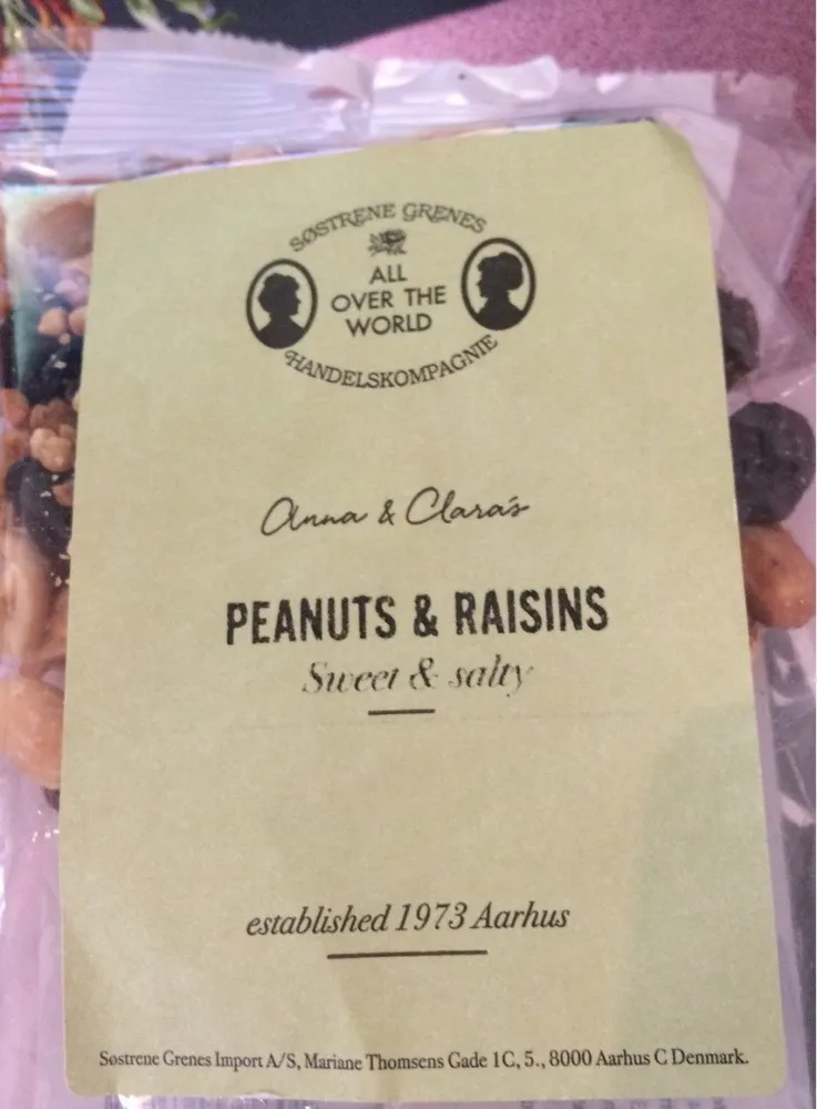 Peanuts and raisins