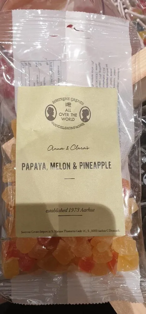 Papaye, melon, ananas