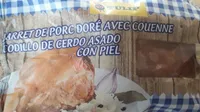 Jarret de porc doré avec couenne
