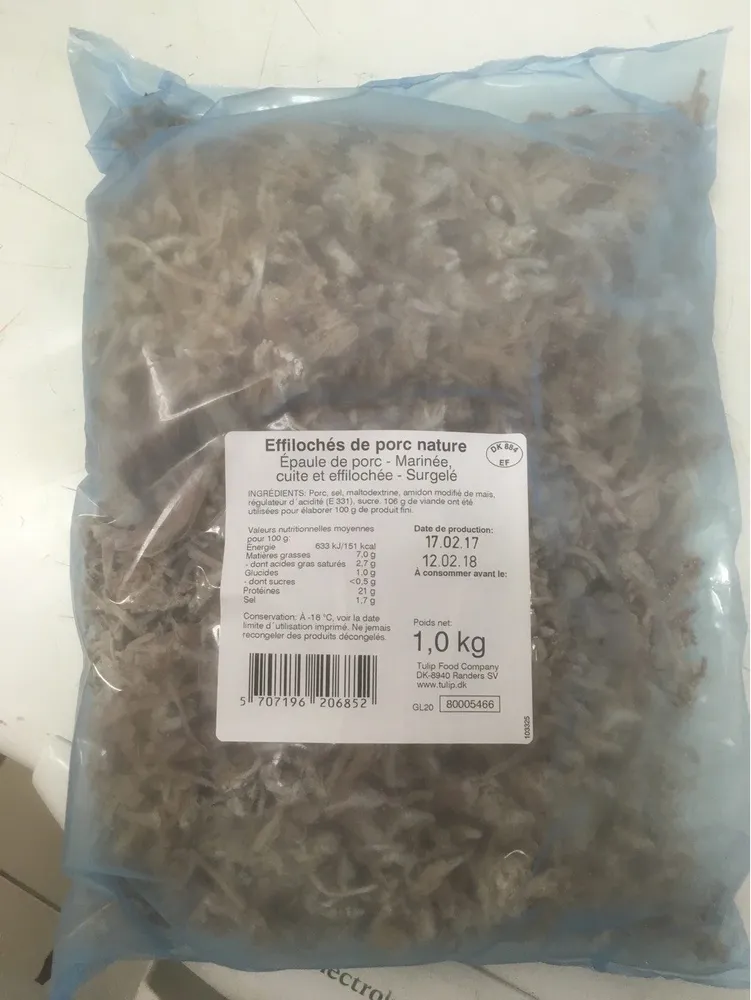 Effilochés de porc