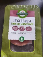 Jægerpølse med 30% grøntsager