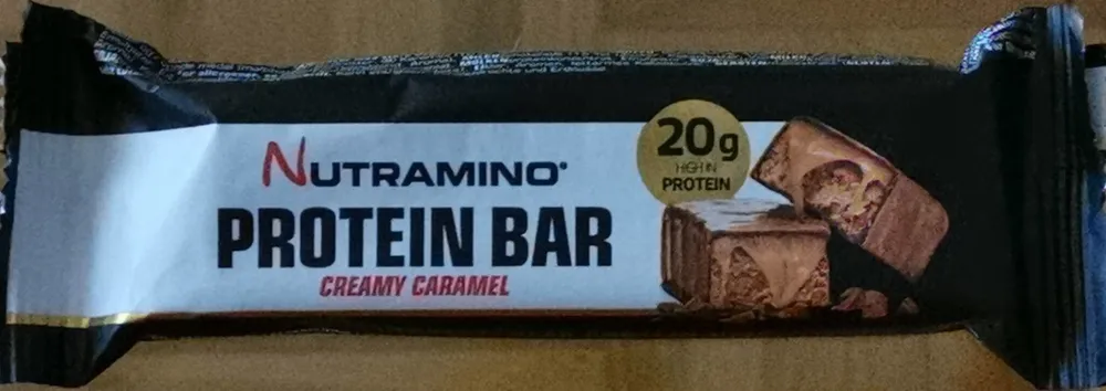 Creamy caramel protein bar