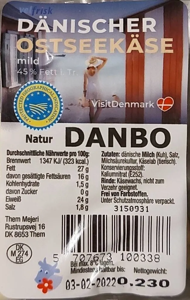 Dänischer Ostseekäse mild