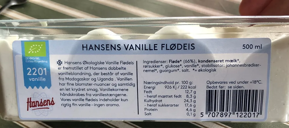 Vanille Flødeis