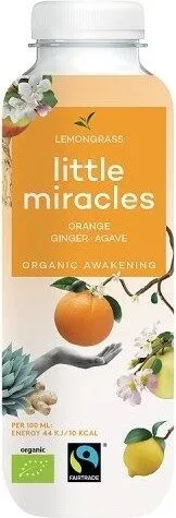 Organic Energiser Lemongrass Orange Ginger Ginseng Agave