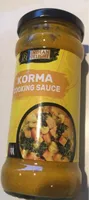 Korma cooking sauce