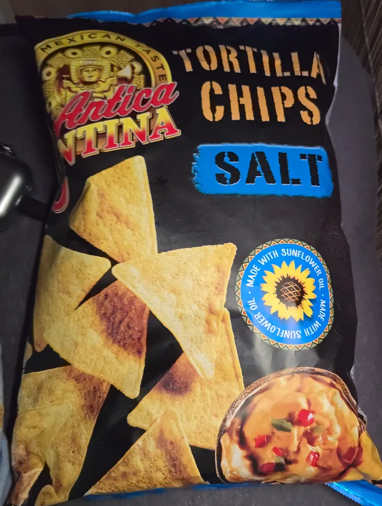 Salted tortilla chips