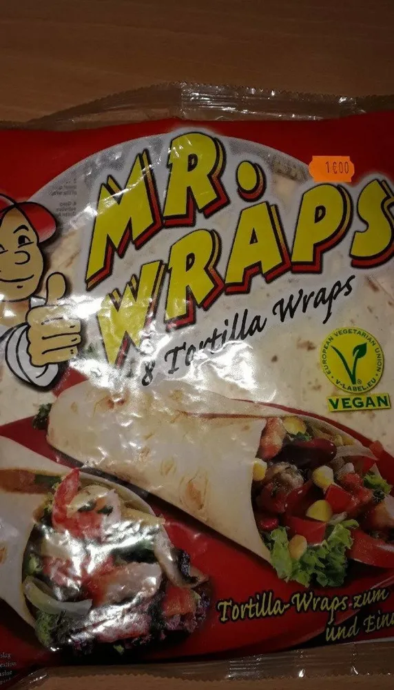 Tortilla wraps vegan