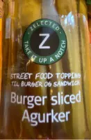 Burger sliced Agurker