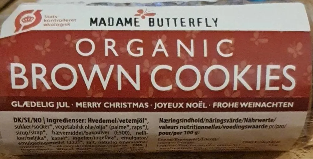 Organic brown cookies