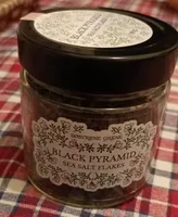 Black pyramid sea salt flakes
