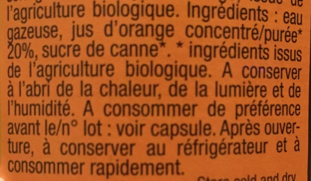 Refresco naranja
