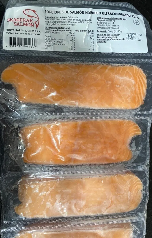 Porciones salmon noruego