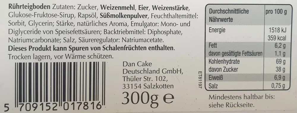 Rührteigboden