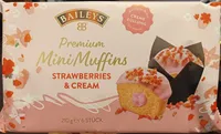 Mini muffins strawberry & cream