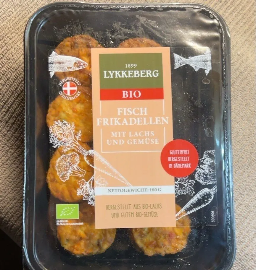 Bio Fischfrikadellen mit Lachs und Gemüse