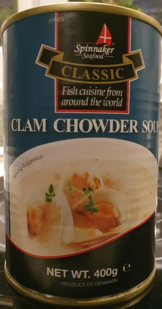 Clam chowder soup