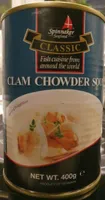 Clam chowder soup
