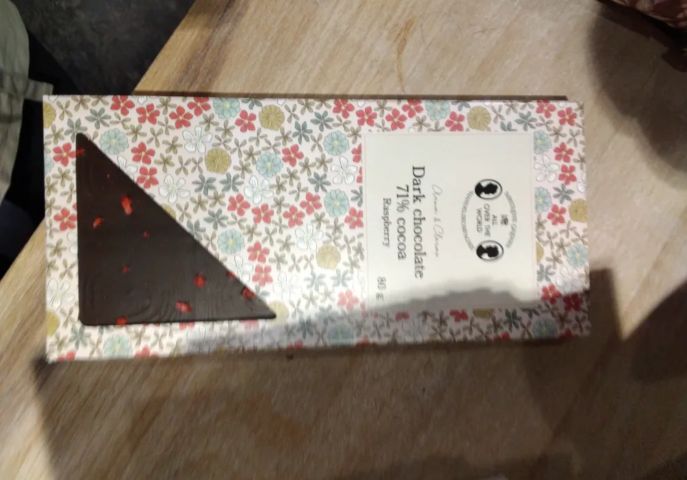 Dark chocolate 71% cocoa - Raspberry