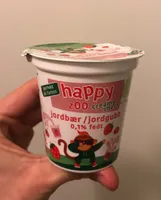 Zoo creamy snack jordbær/jordgubb 0,1% fedt/fett