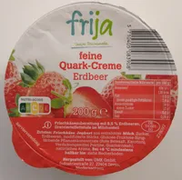 feine Quark-Creme Erdbeer