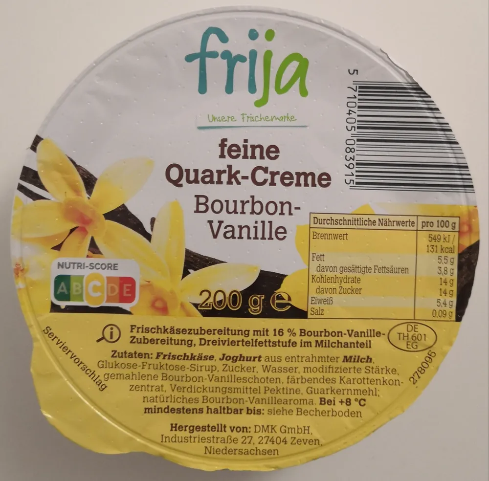feine Quark-Creme Bourbon-Vanille