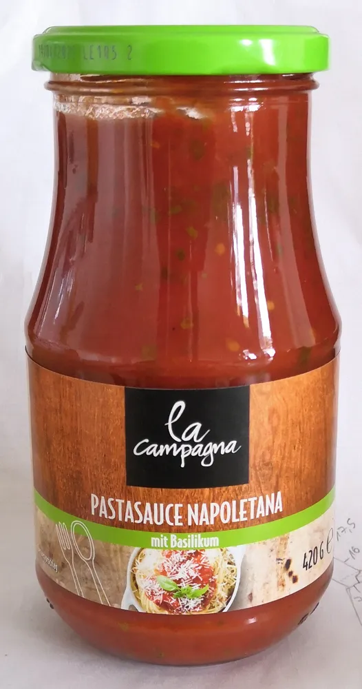 la campagna Pastasauce Napoletana mit Basilikum