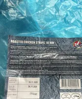 Roasted chicken strips 10 mm, quick-frozen