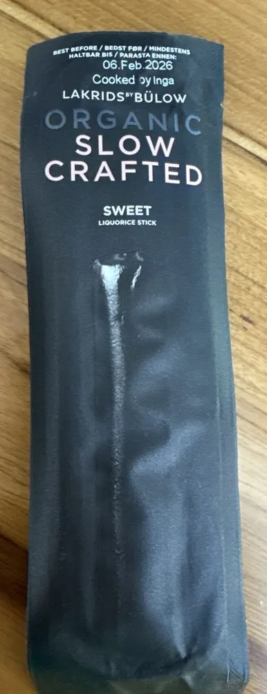 Organic slow crafted Sweet liquorice stick