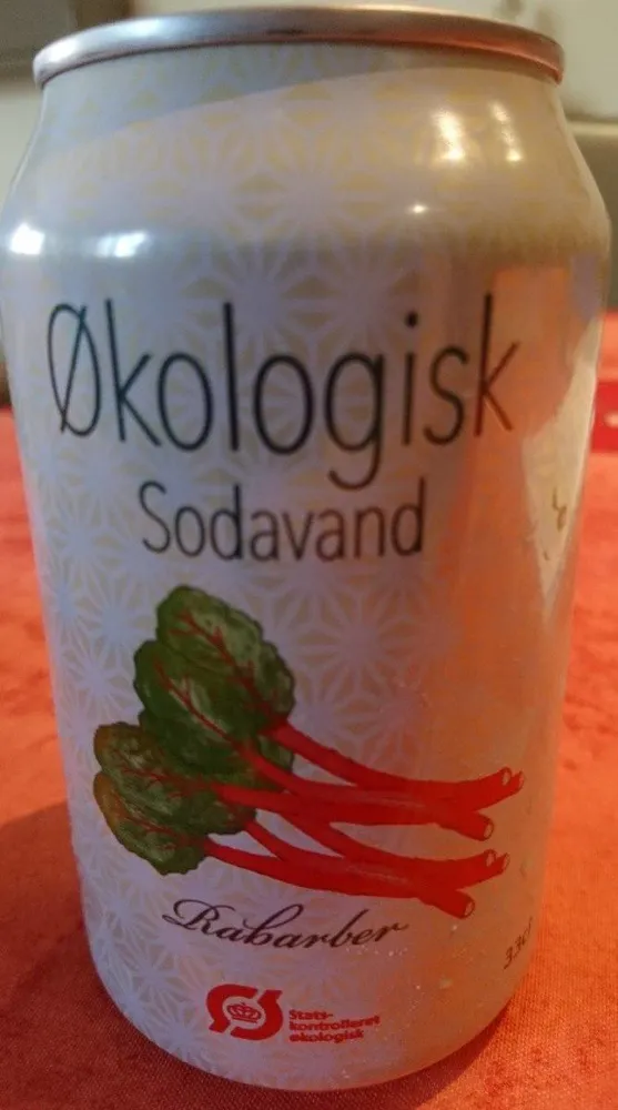 Økologisk sodavand rabarber