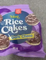Mini rice cakes dark choco
