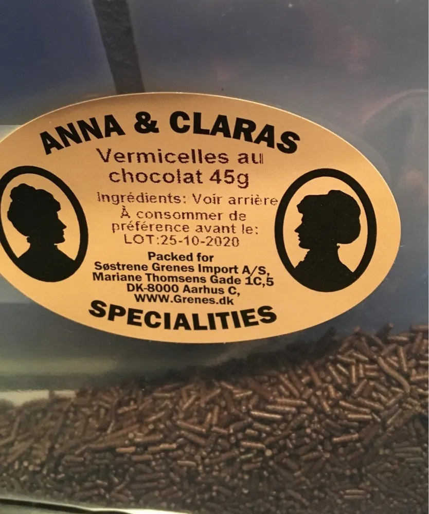 Vermicelles au chocolat