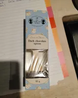 Dark chocolate spoon