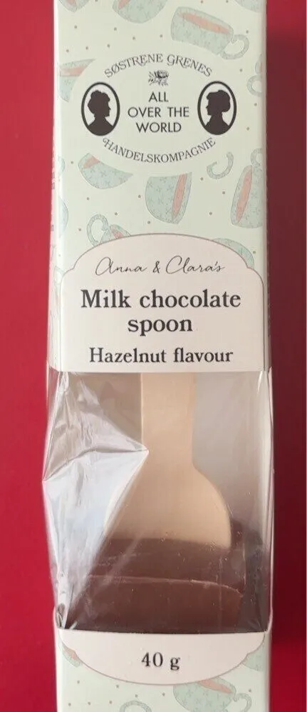 Milk chocolate spoon hazelnut
