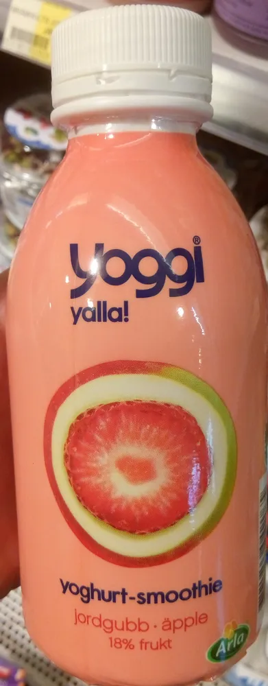 Yoghurt-smoothie jordgubb · äpple