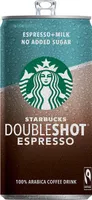 Doubleshot café espresso con leche sin azúcar añadido