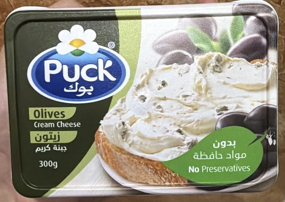 Puck Cream Cheese/ Blk Olives 300g