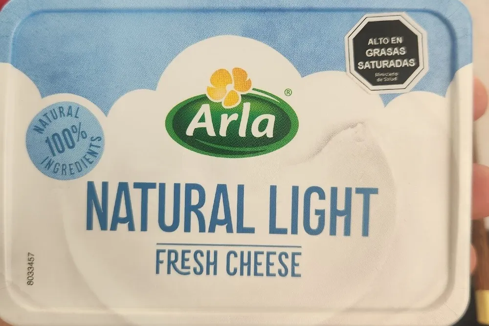 Natural light fresh cheese
