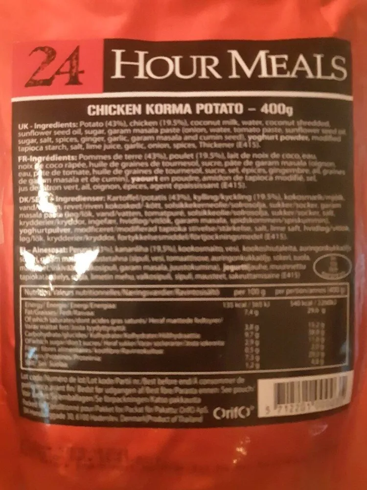 24 hour meals
