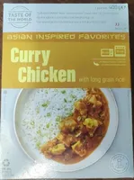 Curry chicken with long grain rice