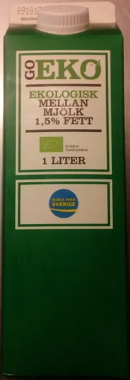 Go Eko Ekologisk Mellanmjölk
