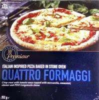 Italian inspired pizza baked in stone oven - Quattro Formaggi