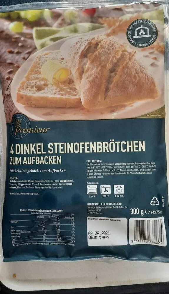 Dinkel Steinofenbrötchen