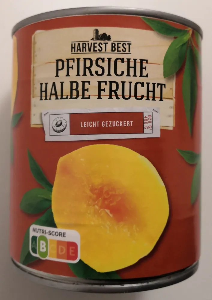 Pfirsiche Halbe Frucht
