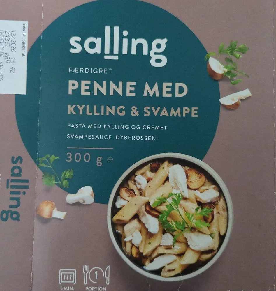 Penne Med Kylling Og Svampe