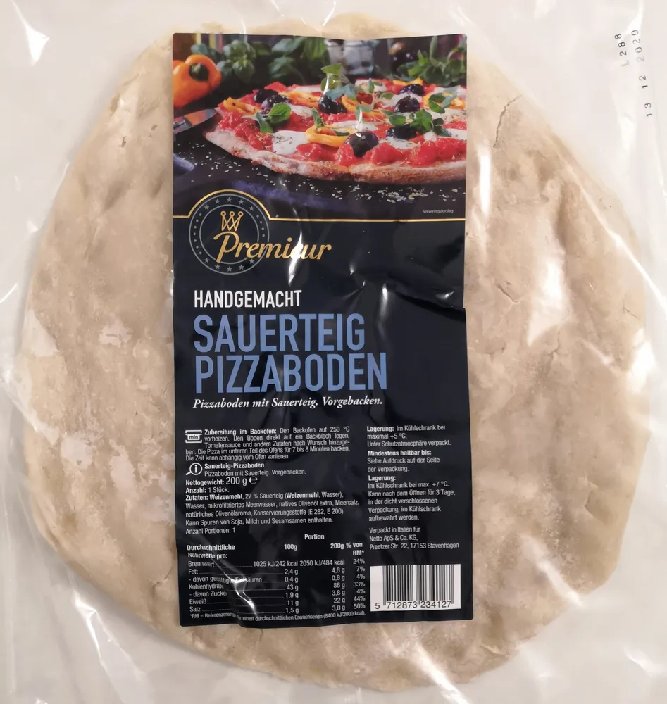 Premieur Sauerteig Pizzaboden