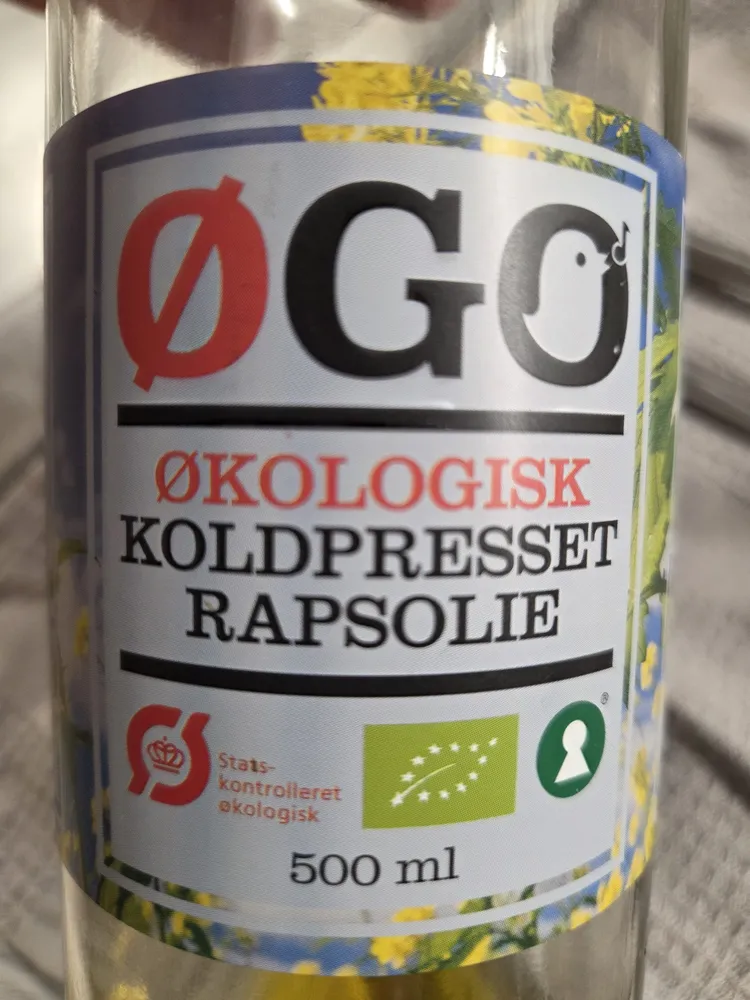 Økologisk koldpresset rapsolie