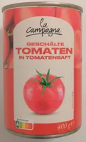 Geschälte Tomaten in Tomatensaft