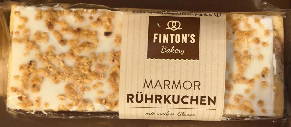 Marmorkuchen mit weißer Glasur